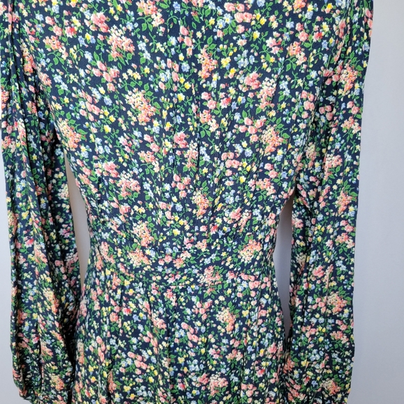 Sezane Sobral Mini Dress Garden Marine 38 or 6 - Picture 10 of 16